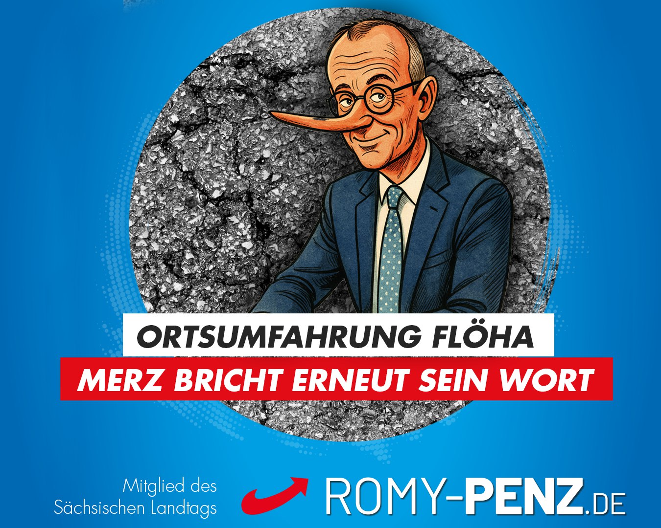 Ortsumfahrung Flöha – Merz bricht erneut sein Wort